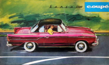 Goliath Hansa 1100 Coupe Modelprogram 1957 Carbrochure (10019)